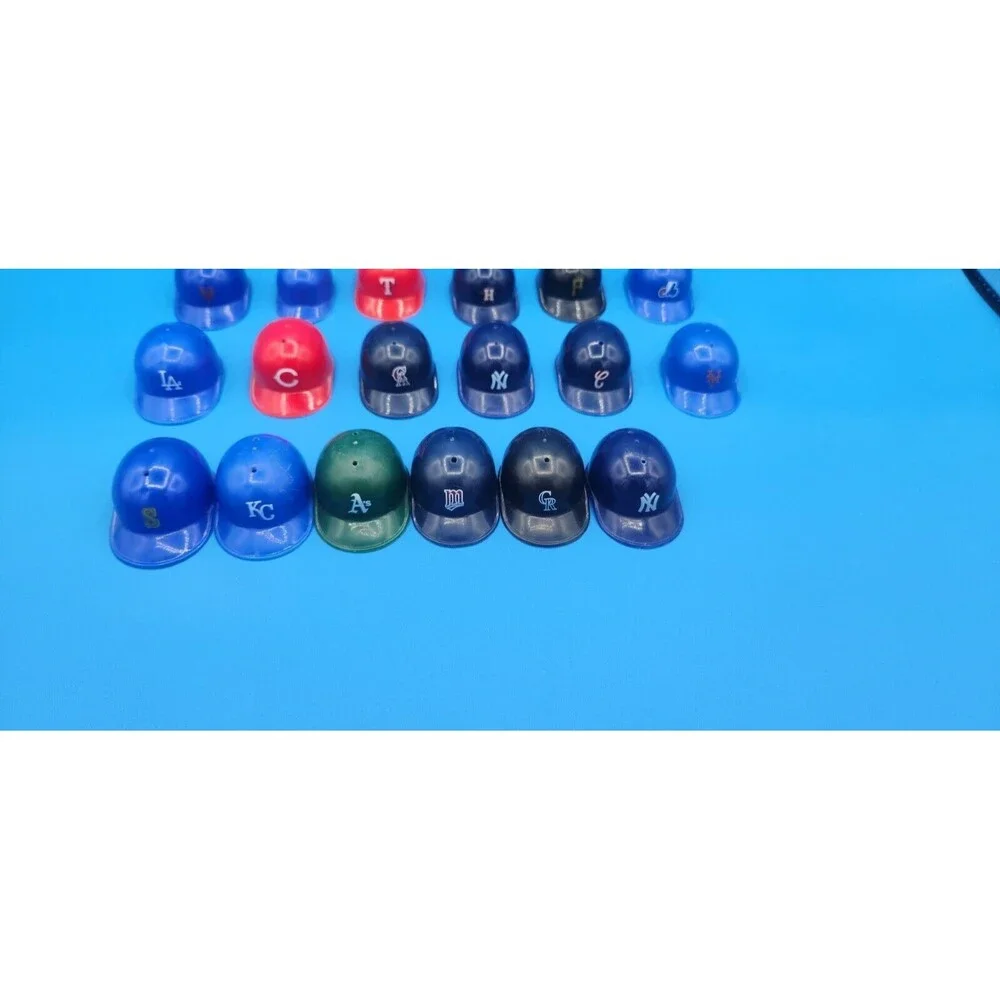 ^*VTG 80s LRICH Baseball Helmets Gumball Machine MLB Lot Of 18
